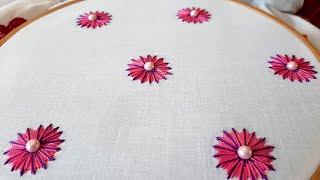 Simple All Over Design for Dress/Kurti (Hand Embroidery Work)