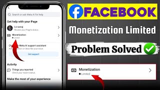 Facebook Monetization Limited Kaise Thik Kare | Your Page's Ability To Earn Is Limited