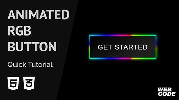 How to make an animated RGB Button with HTML & CSS in 5 easy steps