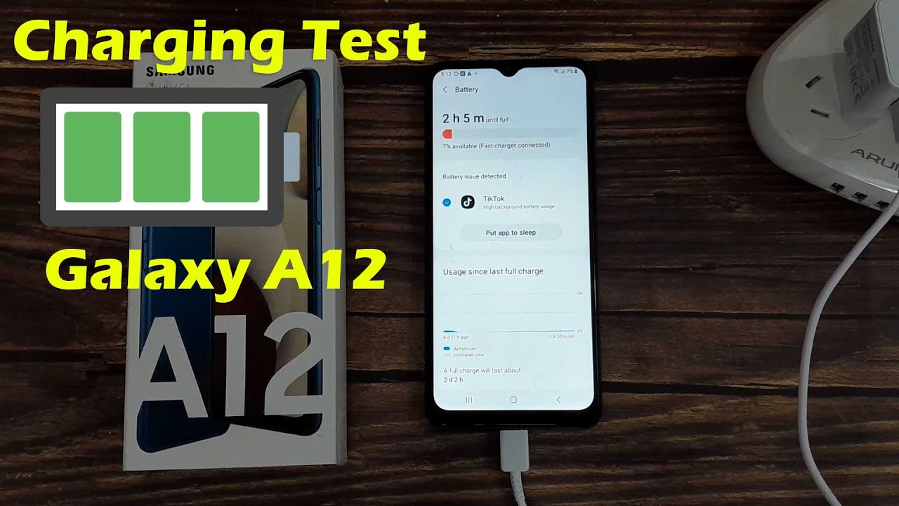Samsung Galaxy A12 Battery Charging Test 0 To 100 YouTube