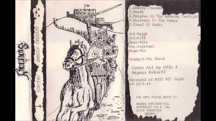 Sorcery (Sweden) - Unholy Crusade (Full Demo) [1989]