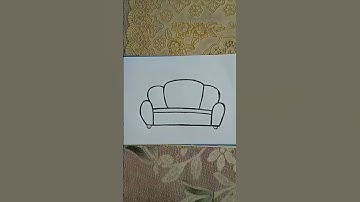 How to draw a Sofa Easy step by step 🛋️ #shorts #youtubeshorts #ytshorts #trending #viralvideo #sofa