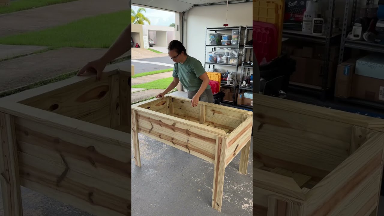 Easy DIY Raised Garden Bed Finished In My Fave Real Milk Paint Oil Ad Full YT Video Out Now 