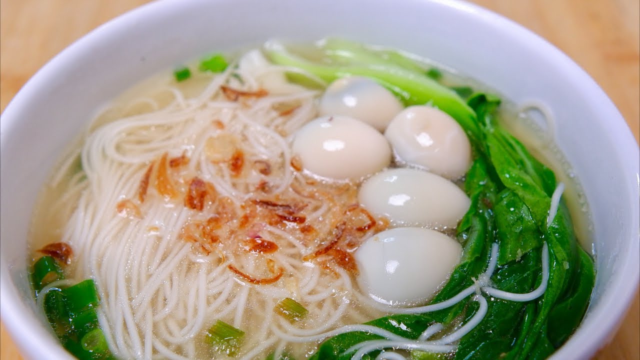 Misua soup with quail eggs a simple and nutritious meal :: Delicious food