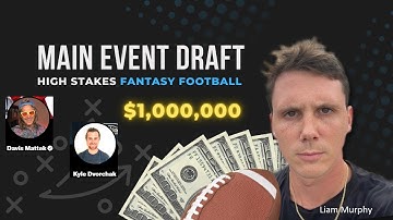 FFPC Main Event Draft - High Stakes Fantasy Football with Davis and Kyle