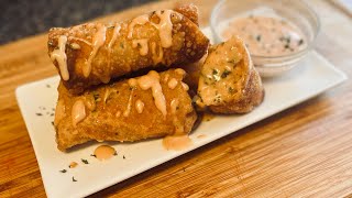 How to make crab cakes egg rolls