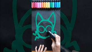 Activating MyTHICK GREEN Posca Mop'r!#sprunki #sprunkiincredibox #art #posca