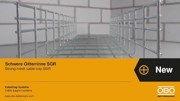 KTS product novelty 2018: Strong mesh cable tray (DE/EN) - OBO Bettermann   #shorts
