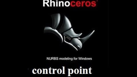 control point tool bar how to use in rhino 4