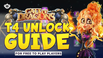 📜 The Complete T4 Unlock Guide for Free to  Players in Call of Dragons | Unlock T4 Troops Fast! 🔥
