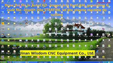 CNC Plasma Cutting Machine CAD-FastCAM-STARTFIRE progress