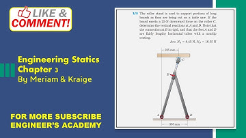 Engineering Statics | P3/5 | Equilibrium in Two Dimension | Chapter 3 | 6th Edition