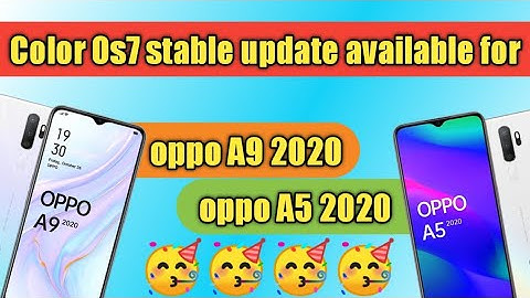Color Os7 official version for oppo A5 2020 || Color Os7 official version for oppo A9 2020 ||