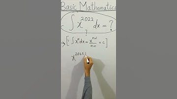 😳 CLEAN BASIC CALCULUS ∫ X^2022 dX=? CAN YOU SOLVE This INTEGRAL! #Shorts