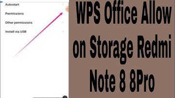 How to WPS Office Allow on Storage Redmi Note 8 8Pro