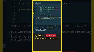 Python Tutorial For Beginners (Filter Data) Python In Telugu, Learn Python, Python Course #shorts