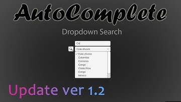 AutoComplete Update 1.2 New Features