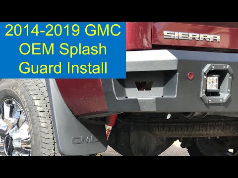 GM Black Rear Molded Splash Guards for 2015-2017 Colorado OEM GM 23278169