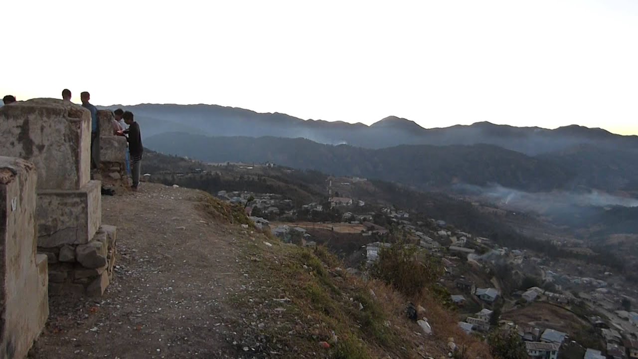 Hakha at dusk, from the viewpoint above town - YouTube
