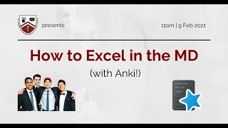 How To Excel In The Md With Anki Workshop Studying In Medicine Youtube