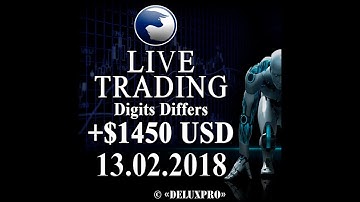 [REAL ACCOUNT] Automated Trading Binary.com Volatility (Digits Differs) +$1450 USD (13.02.2018)