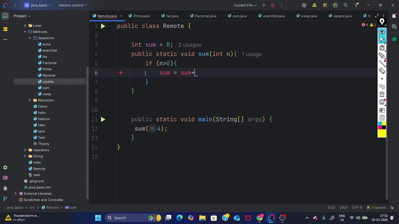 Method in java || Basic java lecture - YouTube