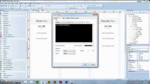 WYSIWYG Web Builder 8   How to make a price table!