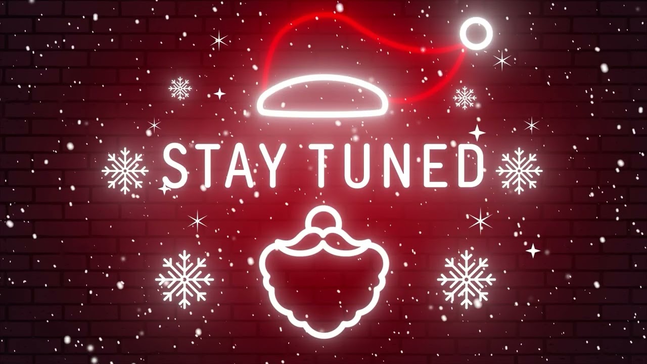 Festive Red Neon Stream Overlay for Christmas Streams – Modern Look for Creators