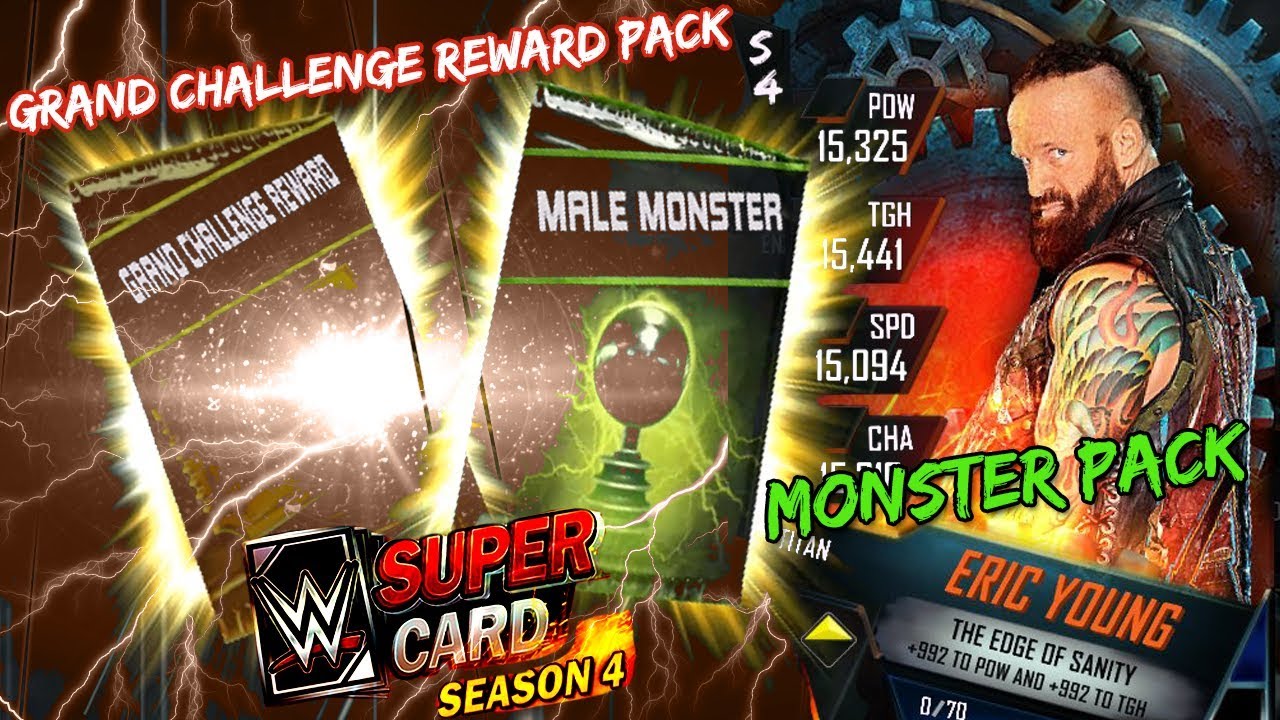 WWE SUPERCARD: MONSTER PACK OPENING & GRAND CHALLENGE REWARD | RTG GAMEPLAY Ep-2