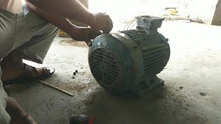 excellence technique of rewinding stone crusher plant 7:5hp electric motor || 3phase motor rewinding