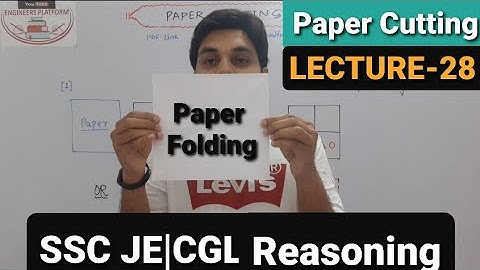 Paper Cutting | Paper folding | ssc je/cgl Reasoning | Lecture-28