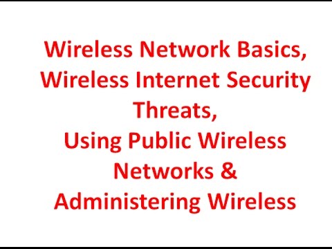 Wireless Network | Security Threats | Public Networks | Administering Wireless | Cyber Security