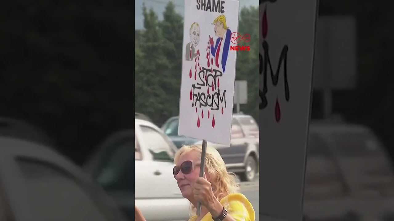 Pro Ukraine Protest Erupts In Anchorage Ahead Of Trump Putin Summit