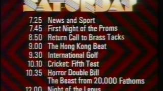 Bbc2 Saturday Night 981980 Vhs Capture