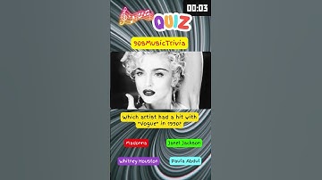 Who Sang "Vogue"? #90smusic #90s #queenofpop #shorts