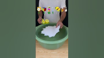 TRY TO GUESS HOW MANY TISSUE PAPER IT TOOK! #satisfying #experiment #asmr #tissuepaper