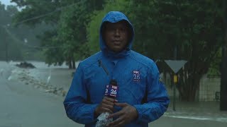 Severe weather in Huntsville, Texas