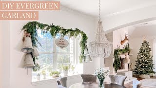DIY Evergreen Garland for Christmas Decor