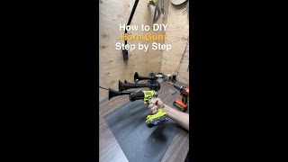 How to DIY Ryobi Train Horn with Train Horns Kit from BossHorn.com - Step by Step Full Video