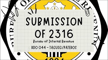Guidelines in Submission of BIR Form 2316