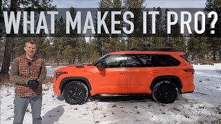 What's different about the Sequoia TRD Pro?