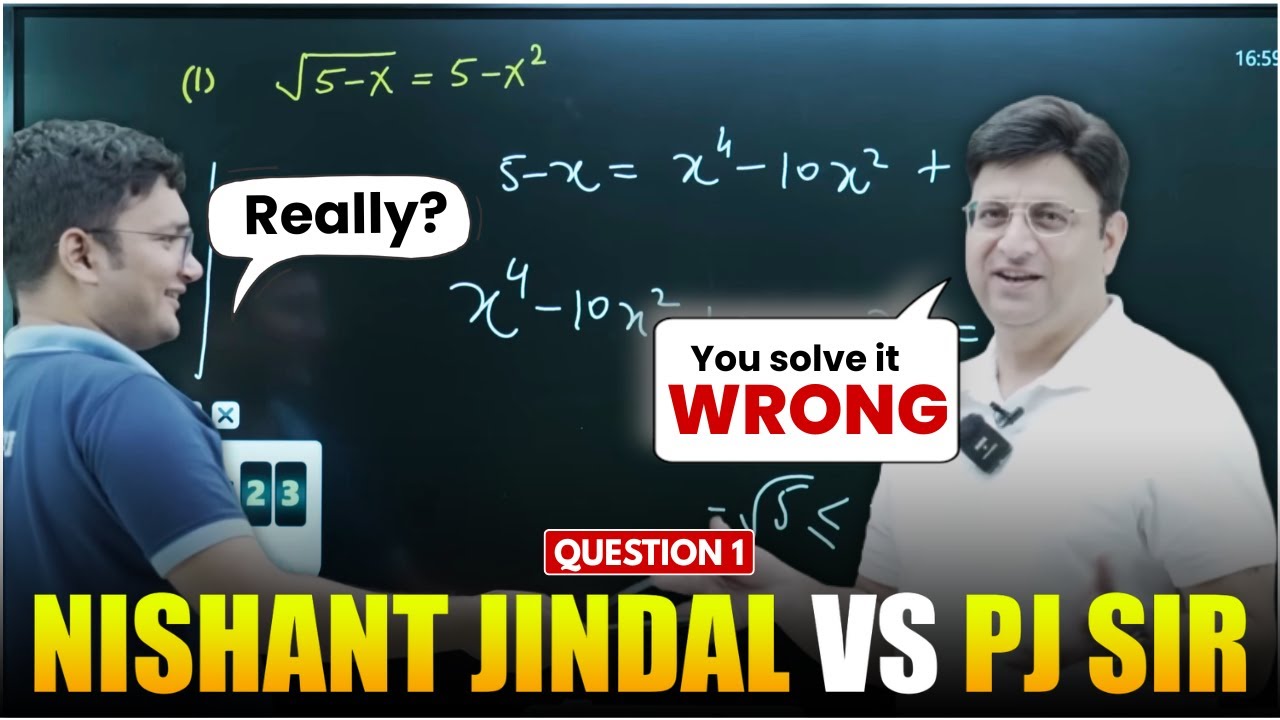 Can Nishant Jindal defeat Pankaj Joshi (PJ sir) in this problem?