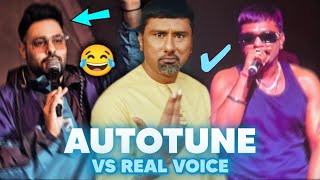 YO YO HONEY SINGH - AUTOTUNE VS REAL VOICE 😳 AUTUTONE VS NO AUTOTUNE | HABIBTI | BADSHAH