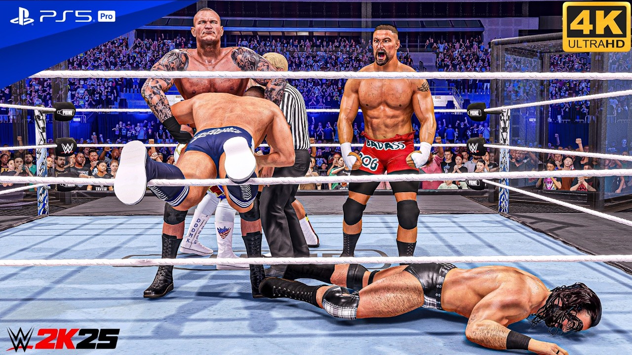 WWE 2K25 - Elimination Chamber Match - (Randy Orton v Cody v LA Knight v Gunther v Drew v Bron) 4k