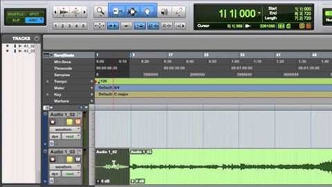 Pro Tools Cross Fade Demo