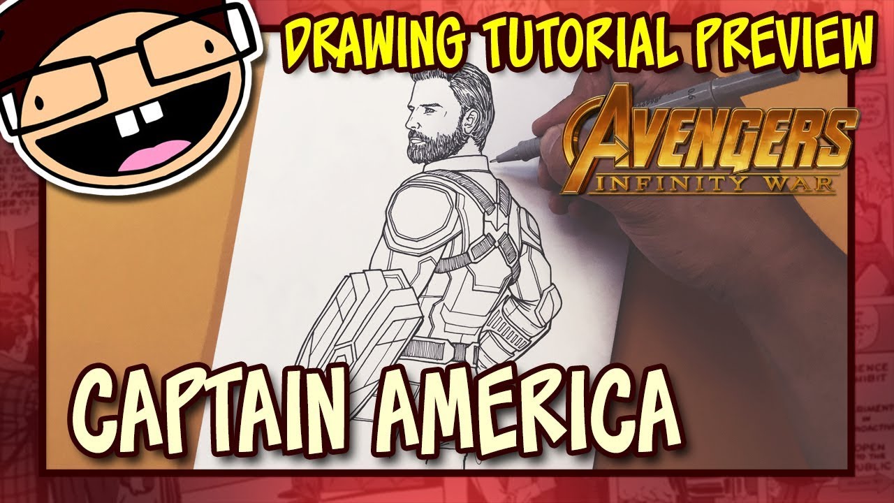 [PREVIEW] How to Draw CAPTAIN AMERICA (Avengers Infinity