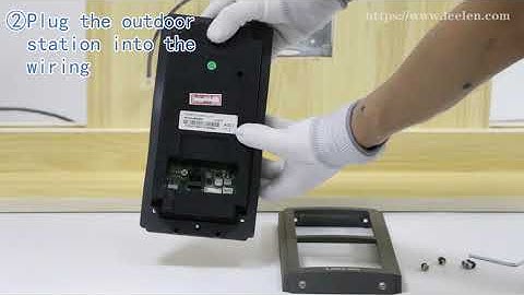 LEELEN Intercom system - Model 8 outdoor station installation