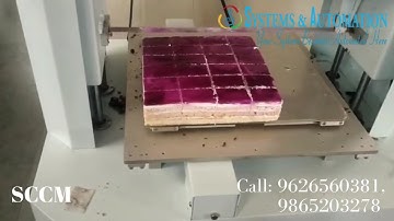 Purple Velvet Cake Cutting Machine. @systemsautomation6210