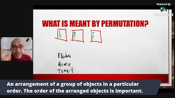 Online Classroom Series: Add Maths Form 5 Permutations (Part 1) 27 April