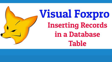 Visual Foxpro Tutorial In Hindi | How To Insert Records or Data In DataBase File or table dbf